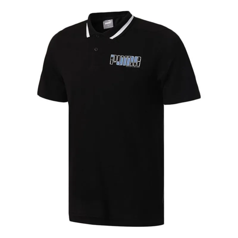 Puma Regular Fit Short Sleeve Outdoor Polo Shirt 'Black' 855989-51 sold by KicksCrew