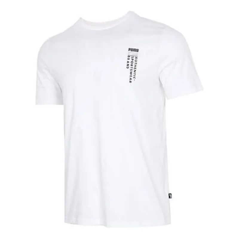 Puma Casual Graphic T-Shirts 'White' 855975-02 sold by KicksCrew