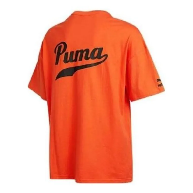 Puma Logo T-Shirt 'Orange' 538324-79 sold by KicksCrew