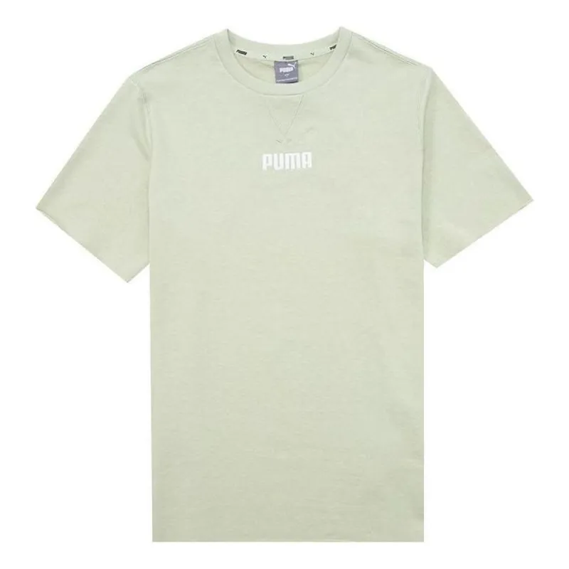 Puma Basic Logo T-Shirts 'Green' 849593-33 sold by KicksCrew