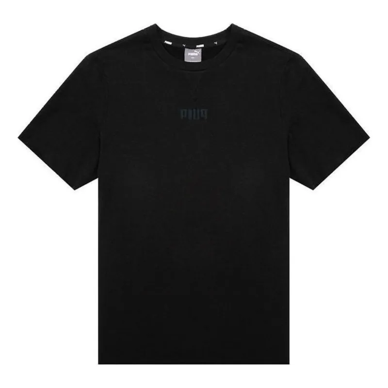 Puma Basic Logo T-Shirts 'Black' 849593-01 sold by KicksCrew