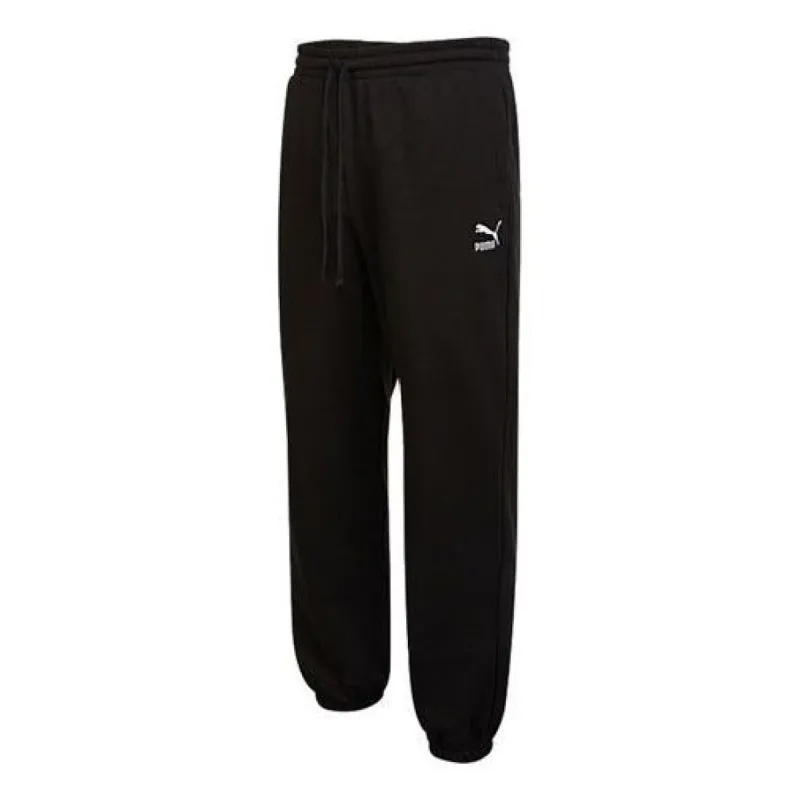 Puma Classics Small Logo Sweatpants 'Black' 537850-01 sold by KicksCrew