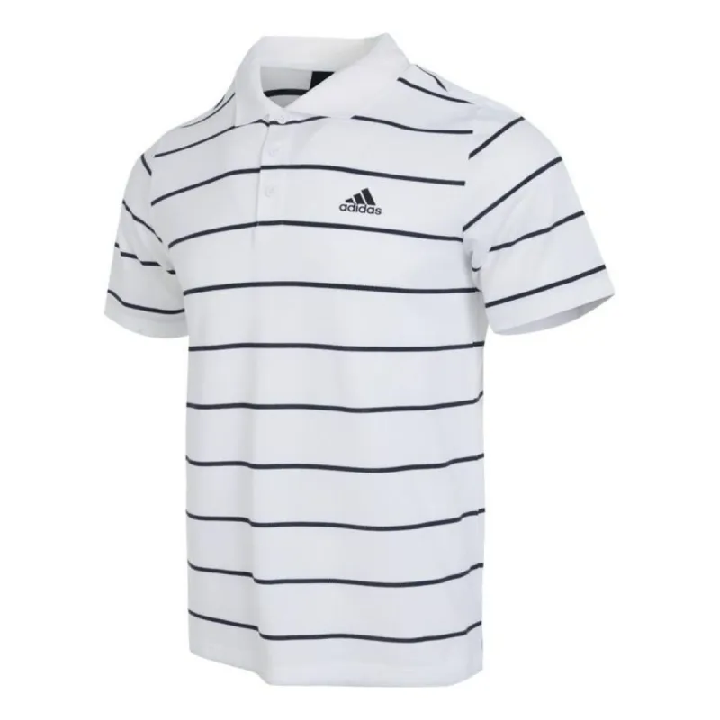 Adidas FI Stripe Polo Shirts 'White Black' IA8166 sold by KicksCrew