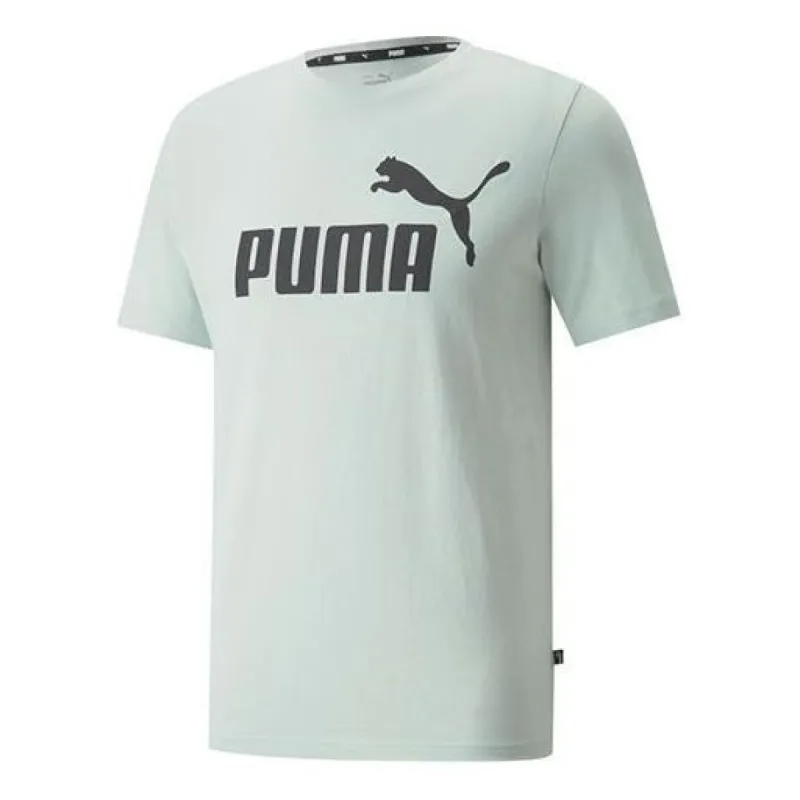 Puma ESS+ Logo Execution T-Shirt 'Teal' 849566-62 sold by KicksCrew