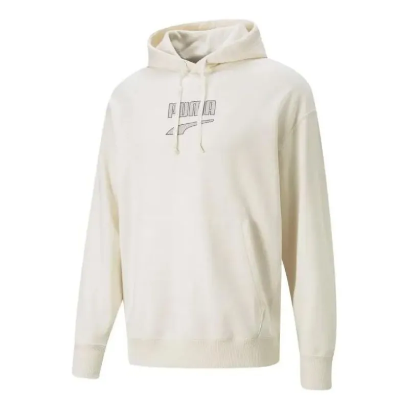 Puma Downtown Logo Hoodie 'White' 537754-99 sold by KicksCrew