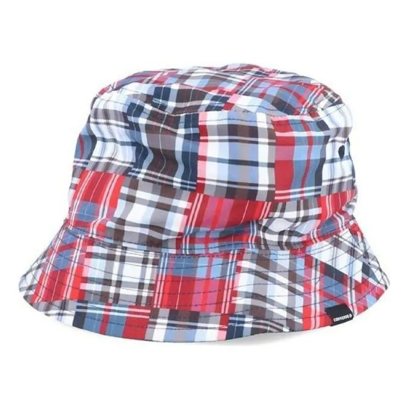 Converse Reversible Patch Plaid Bucket Hat 'Blue' 10018334-A03-467 sold by KicksCrew