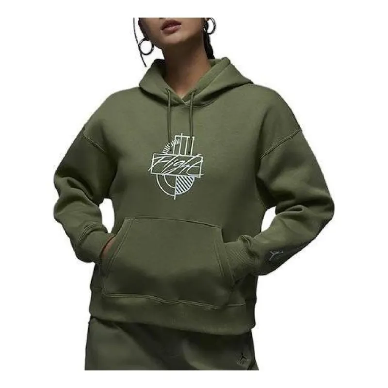 (WMNS) Air Jordan Brooklyn Fleece Graphic Hoodie 'Green' FD7155-340 sold by KicksCrew