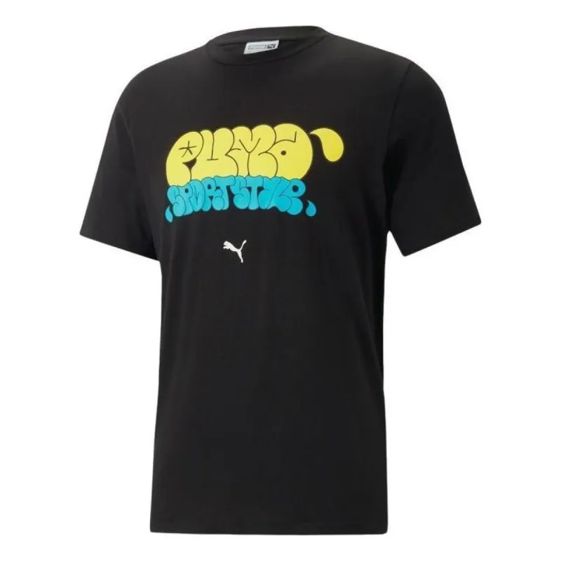 Puma Graphics Graffiti T-Shirts 'Black' 622553-01 sold by KicksCrew
