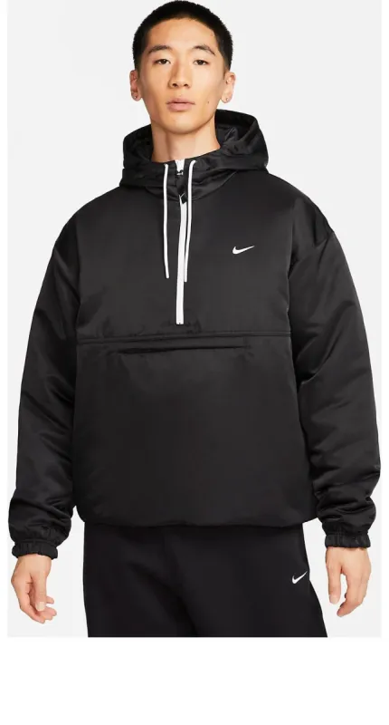 Nike NRG Solo Swoosh Satin Anorak 'Black' DR0840-010 sold by KicksCrew
