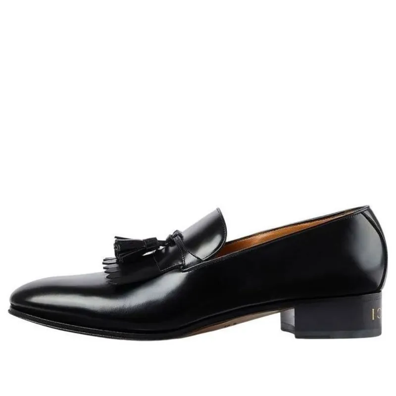 GUCCI Leather Tassel Loafers 'Black' 714681-DS8S0-1000 sold by KicksCrew