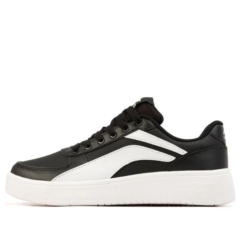 (WMNS) Li-Ning Classic Skateboarding 'Black White' AGCR470-5 sold by KicksCrew