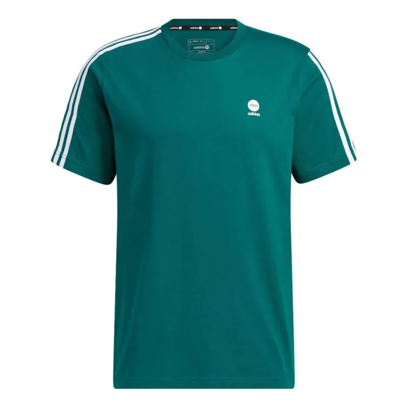 Adidas Neo Essential 3-stripes T-Shirts 'Green' IK6079 sold by KicksCrew