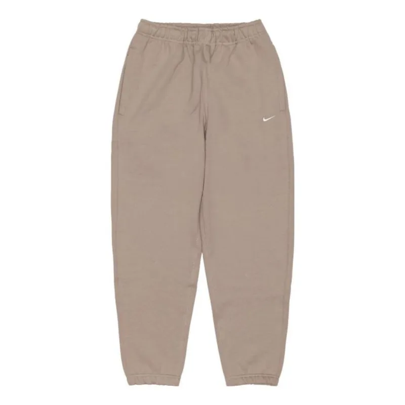 (WMNS) NikeLab Solo Swoosh Fleece Sweatpants Asia Sizing 'Malt' DA0330-245 sold by KicksCrew