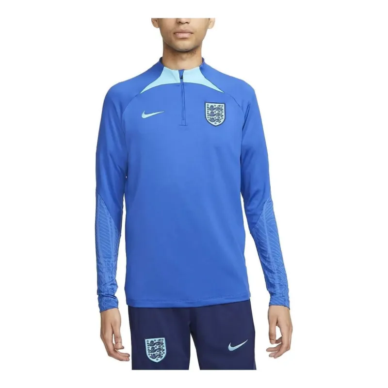 Nike England Dri-Fit Strike 1/4 Zip L/S Drill Top 'Royal Blue' DH6454-480 sold by KicksCrew