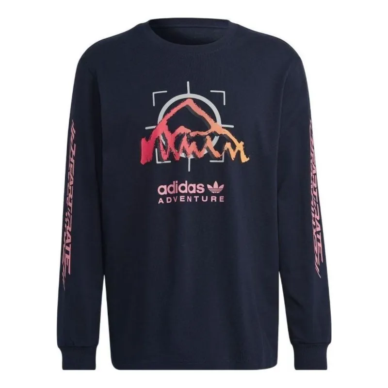 adidas Original Adventure Ride Long Sleeve Tee 'Navy Blue' HP1104 sold by KicksCrew