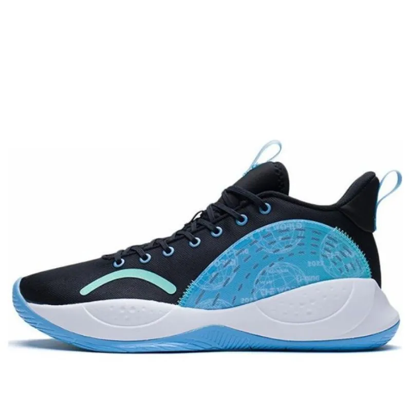 Li-Ning Wade Cloud 'Black Blue' ABPS005-2 sold by KicksCrew