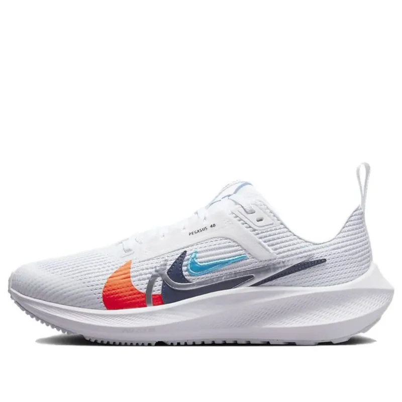 (GS) Nike Air Zoom Pegasus 40 Premium 'Quadruple Swoosh  White MultiColor' FB8866-100 sold by KicksCrew