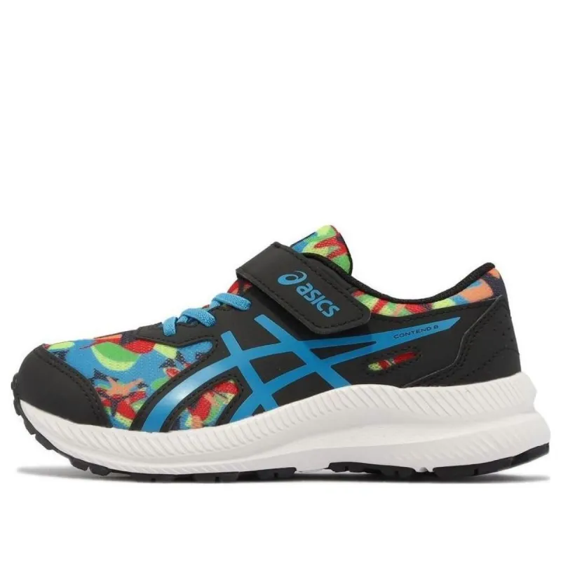 (PS) ASICS Contend 8 'Black Island Blue Camo' 1014A293-003 sold by KicksCrew