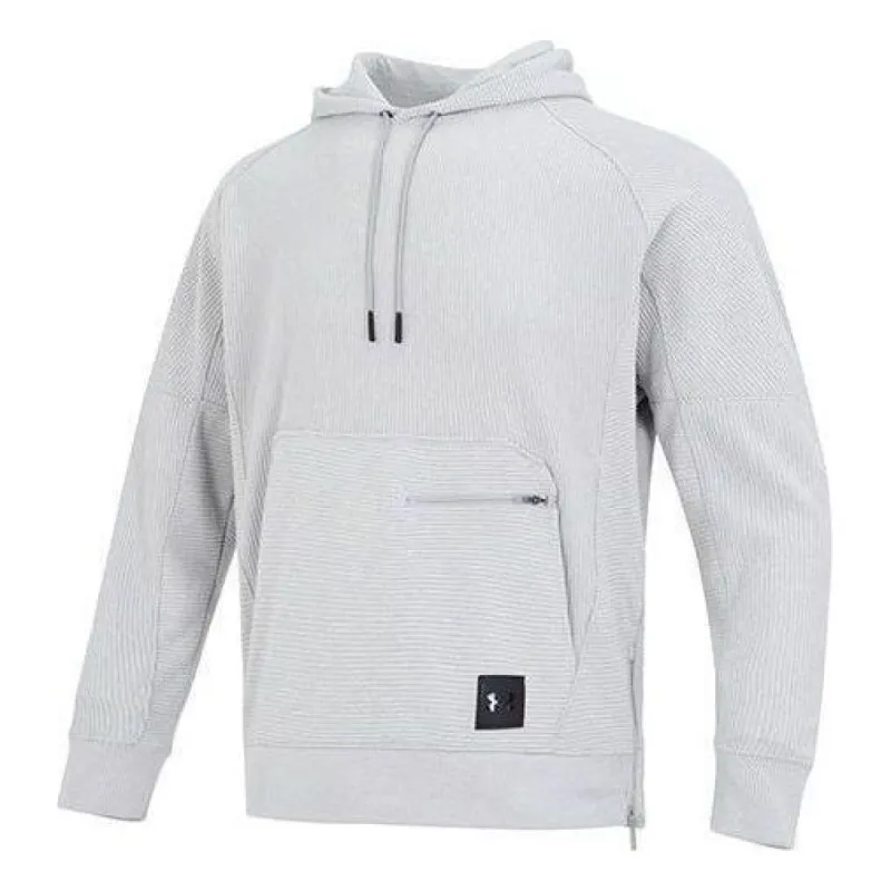 Under Armour Ottoman Fleece Hoodie 'Light Grey' 1373878-558 sold by KicksCrew