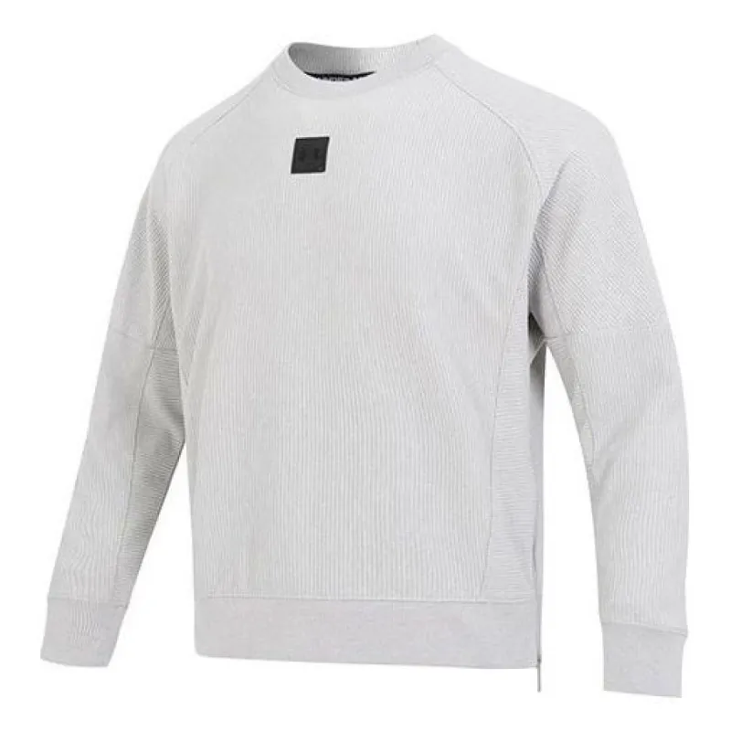 Under Armour Ottoman Fleece Crew 'Light Grey' 1373877-558 sold by KicksCrew