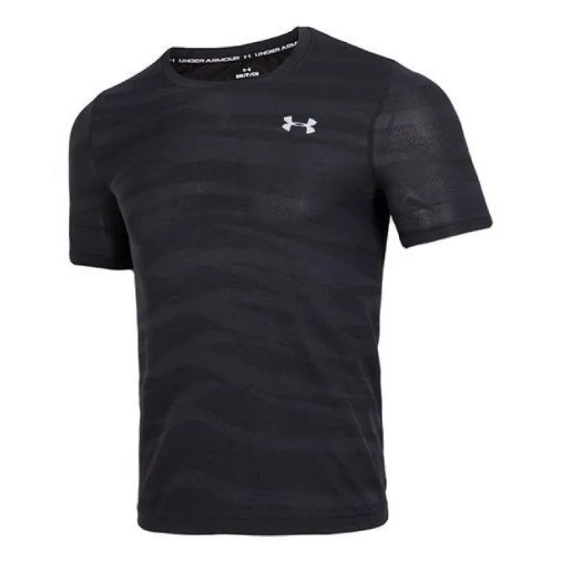 Under Armour Seamless Wave T-shirt 'Black' 1373726-001 sold by KicksCrew