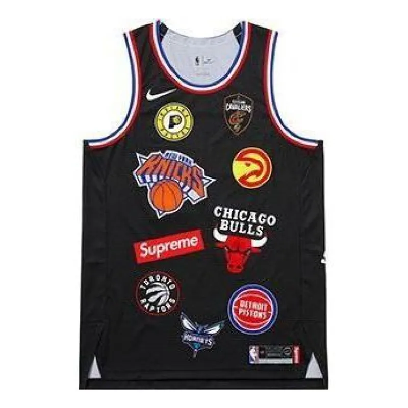 Nike Lab Supreme x NBA Tank Top 'Black Multi' AQ4227-010 sold by KicksCrew