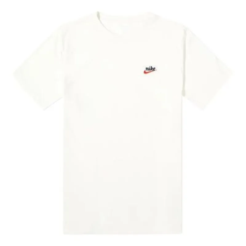 Men's Nike Chest Retro Swoosh Short Sleeve White T-Shirt CK2383-133 sold by KicksCrew