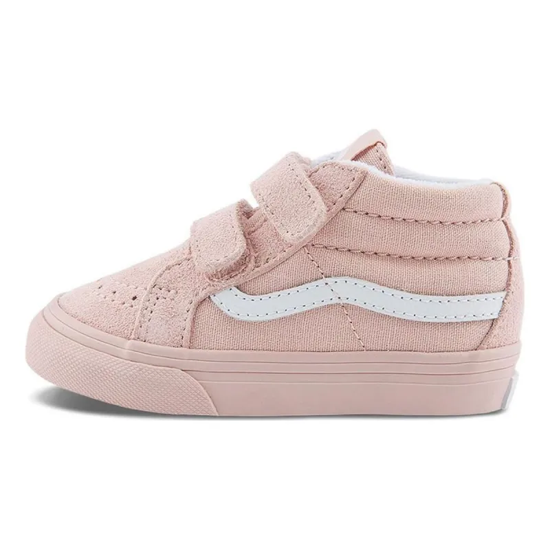 (TD) Vans Sk8-Mid Reissue Pastel Mono Shoes 'Rose Pink' VN00018WBQL sold by KicksCrew
