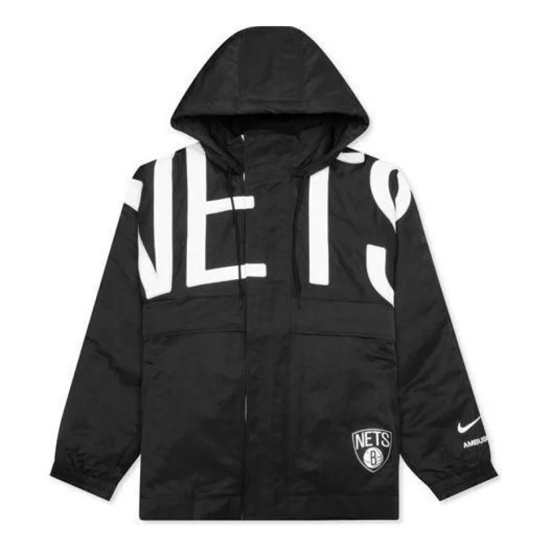 (WMNS) Nike x Ambush NBA Collection Nets Jacket 'Black' DB8576-010 sold by KicksCrew