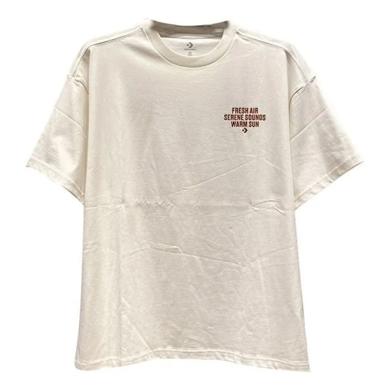Converse Word Chevron Logo T-Shirt 'Beige' 10025852-A02 sold by KicksCrew