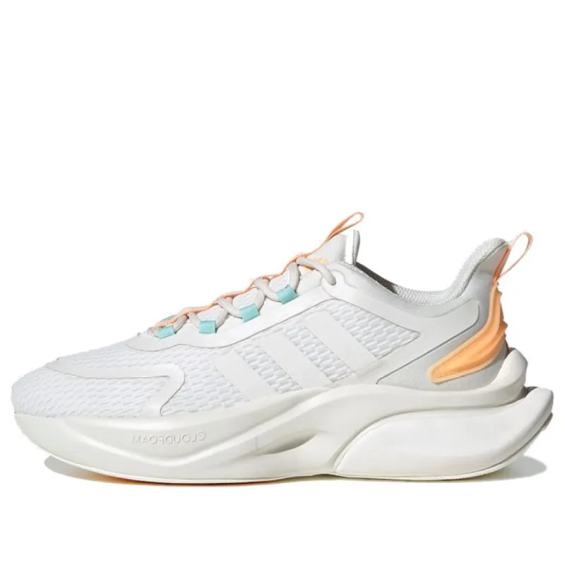 (WMNS) Adidas AlphaBounce Sportswear Shoes 'White Yellow' IF6033 sold by KicksCrew