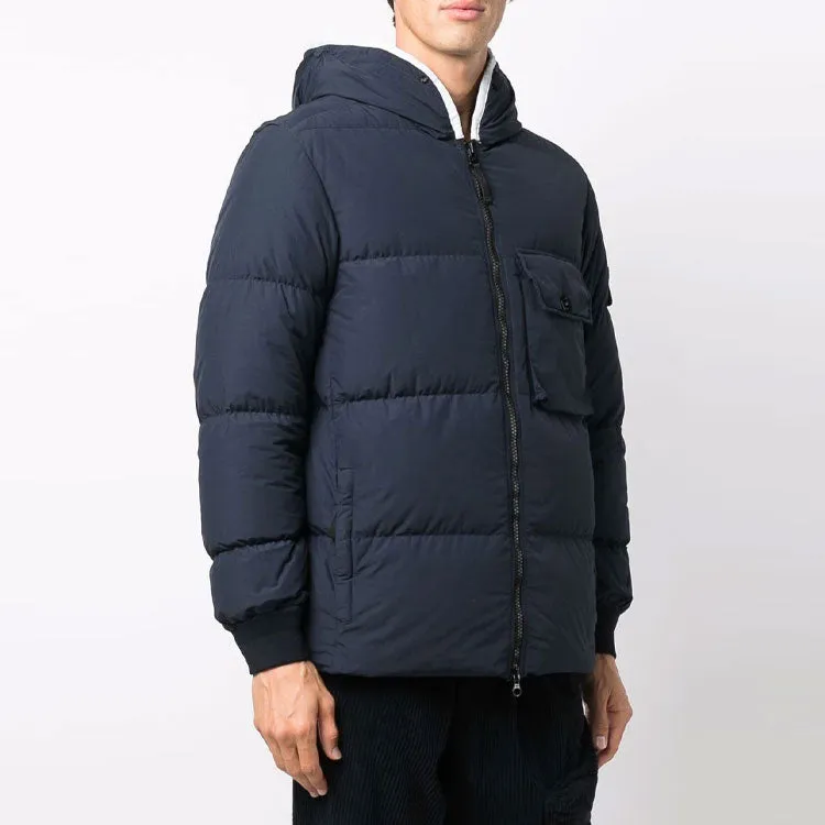 STONE ISLAND Padded Zip-Up Down Coat 'Navy' 751543432-V0020 sold by KicksCrew product image thumbnail 3