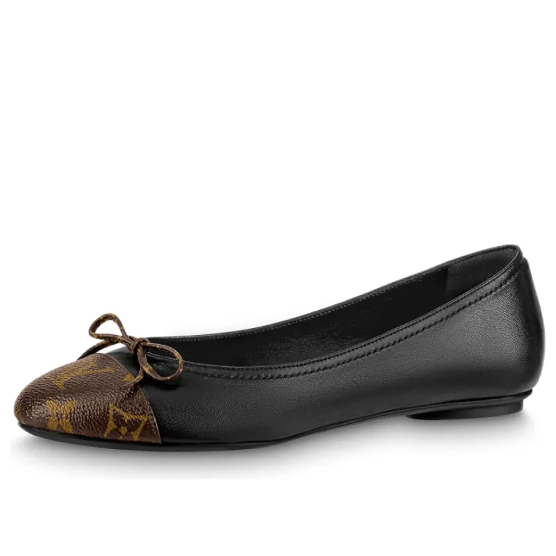 (WMNS) LOUIS VUITTON Popi Ballerina Shoes 'Black' 1AB2IG sold by KicksCrew