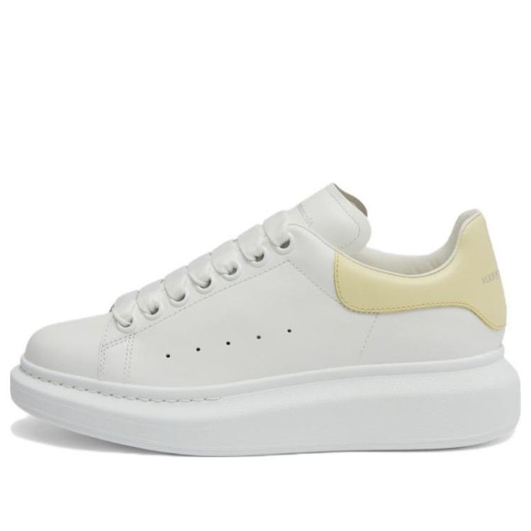 (WMNS) Alexander McQueen Oversized Shoes 'White Lemon Yellow' 718139WHGP53523 sold by KicksCrew