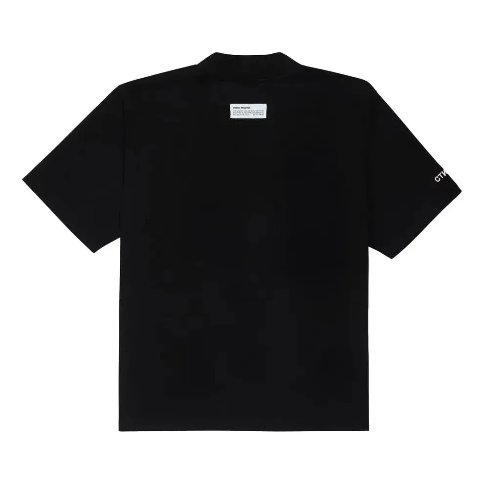HERON PRESTON SS21 Mock Neck Pocket T-Shirt 'Black White' HMAA024S21JER0011001 sold by KicksCrew product image thumbnail 2