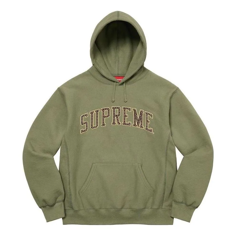 Supreme Stars Arc Hooded Sweatshirt 'Olive Green Yellow' SUP-SS22-631 sold by KicksCrew