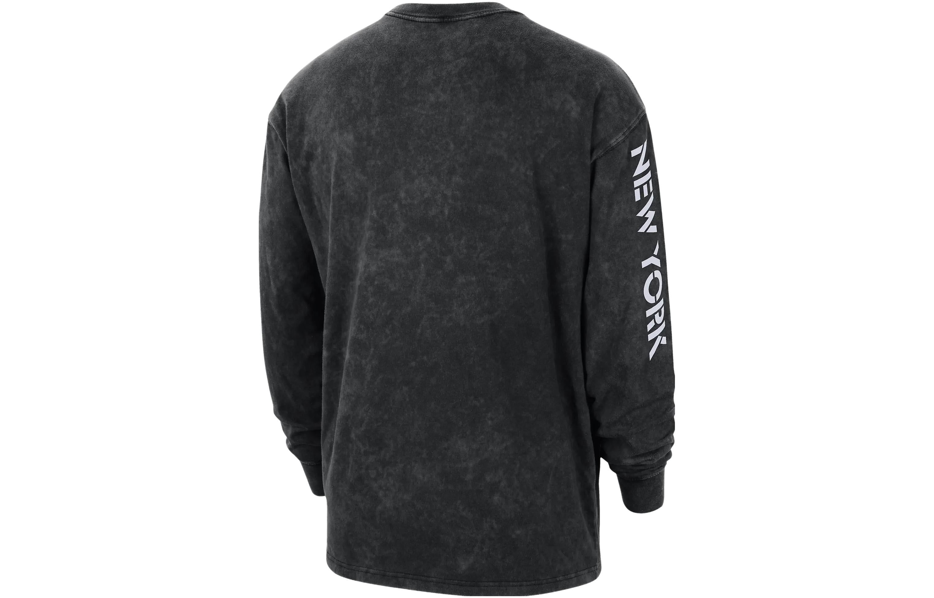 Air Jordan New York Knicks Courtside Statement Edition Max90 NBA Long-Sleeve T-Shirt 'Black' DV5745-010 sold by KicksCrew product image thumbnail 2