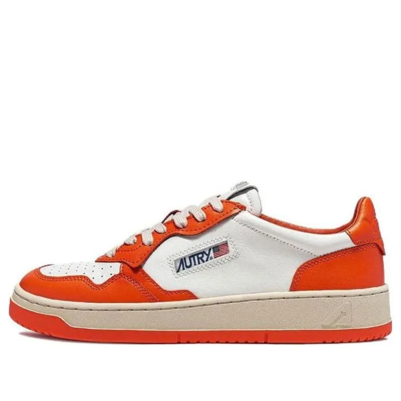 AUTRY Medalist Low Bicolor 'White Orange' AULM-WB21 sold by KicksCrew
