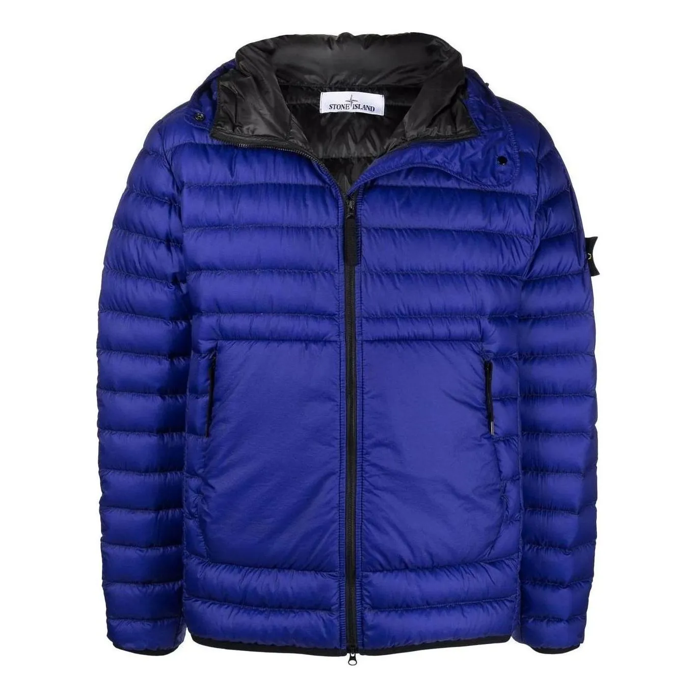 STONE ISLAND Hooded Down Jacket 'Blue' 761540324-V0022 sold by KicksCrew