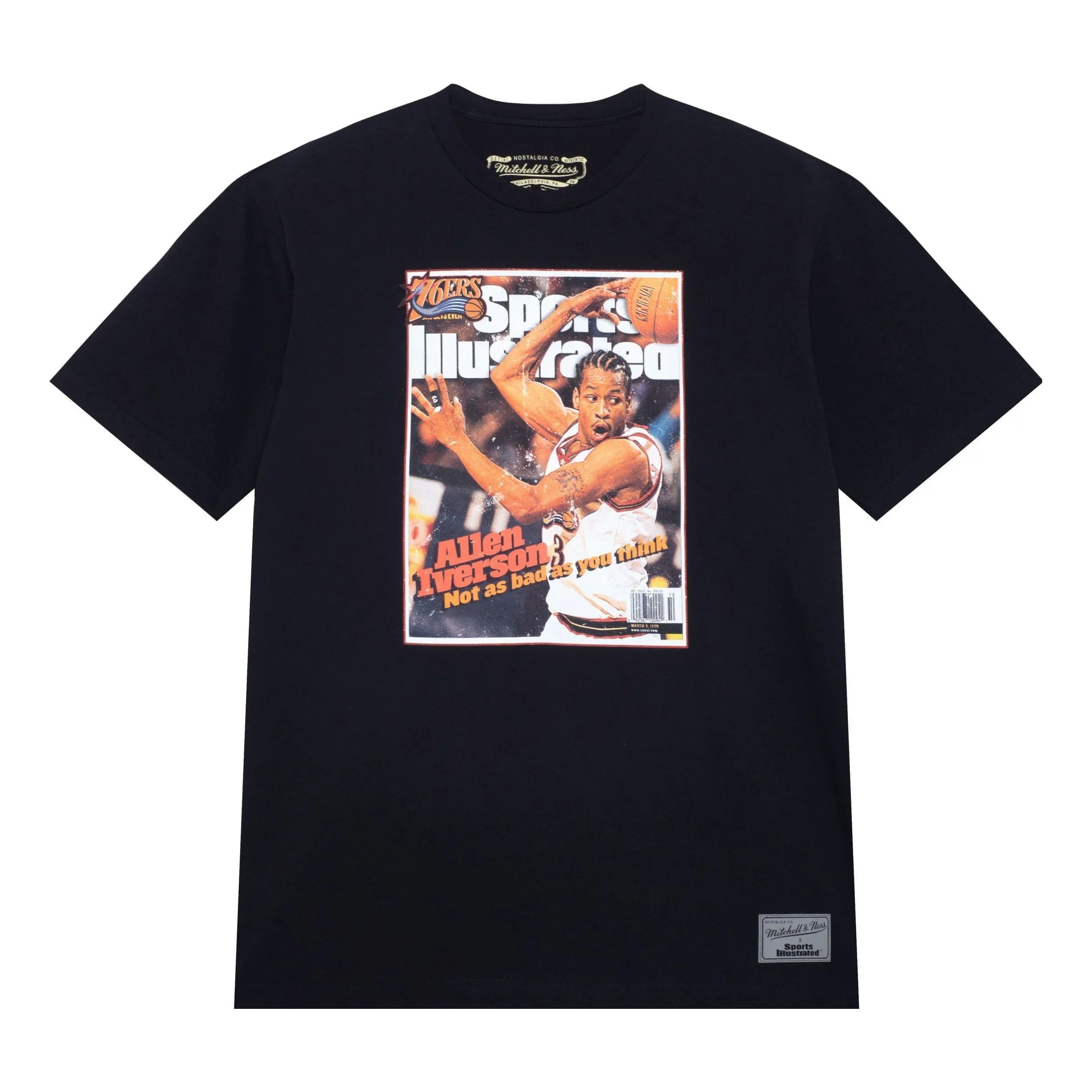 Mitchell & Ness x NBA Philadelphia 76ers Player T-Shirt 'Allen Iverson' SS23BMTRSC20102-P76BLCKAIV sold by KicksCrew