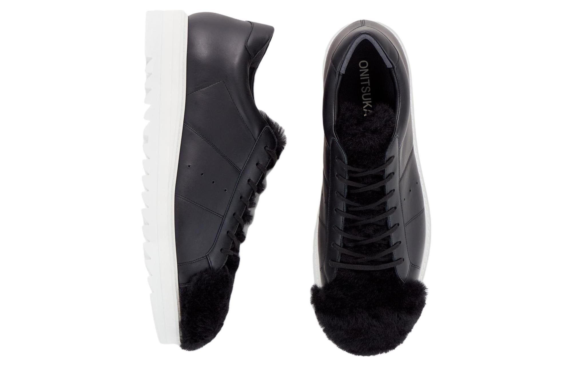 Onitsuka Tiger Court-T Shoes 'Black White' 1183A924-001 sold by KicksCrew product image thumbnail 3