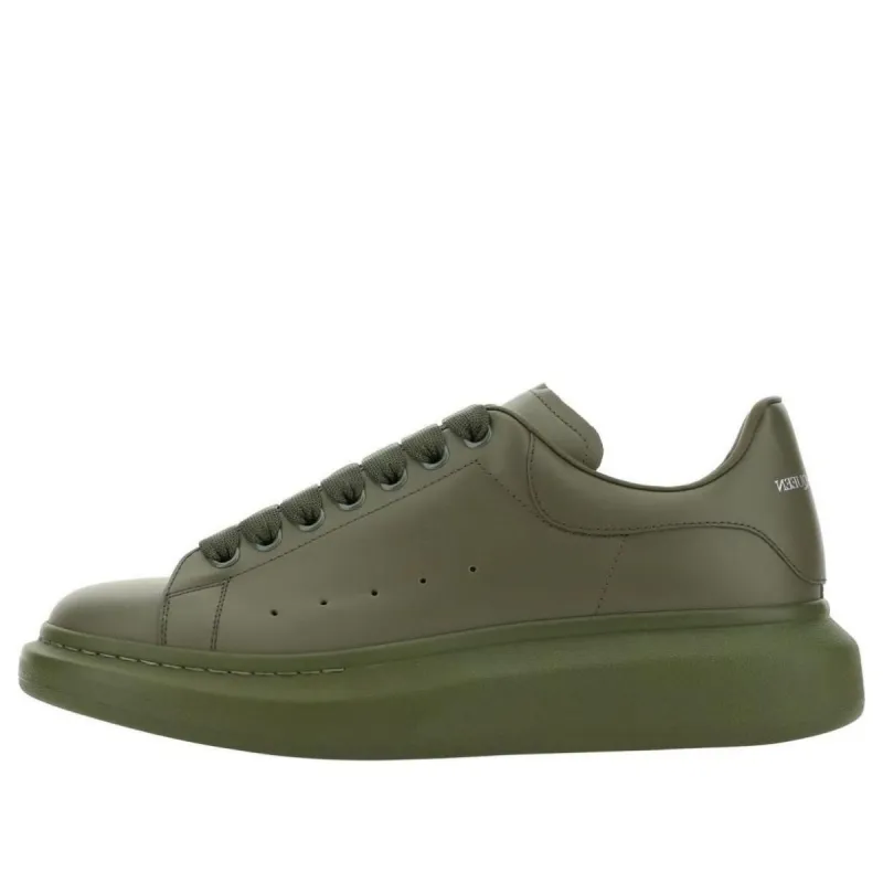 Alexander McQueen Oversized Sneakers 'Olive Green' 727388WHTQ43211 sold by KicksCrew