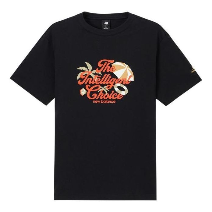 New Balance Athletics Casual Tee 'Black Orange' AMT32366-BK sold by KicksCrew