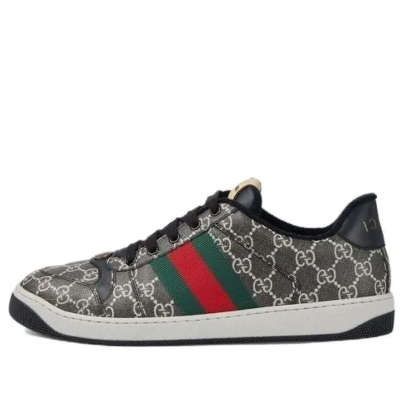 GUCCI Screener sneaker GG Supreme canvas 'Black Grey' 763525-FACMI-8444 sold by KicksCrew