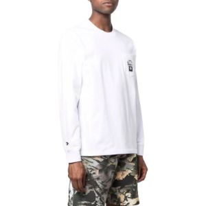 Converse x Josh Vides Long Sleeve Pocket Tee 'White' 10023693-A01 sold by KicksCrew