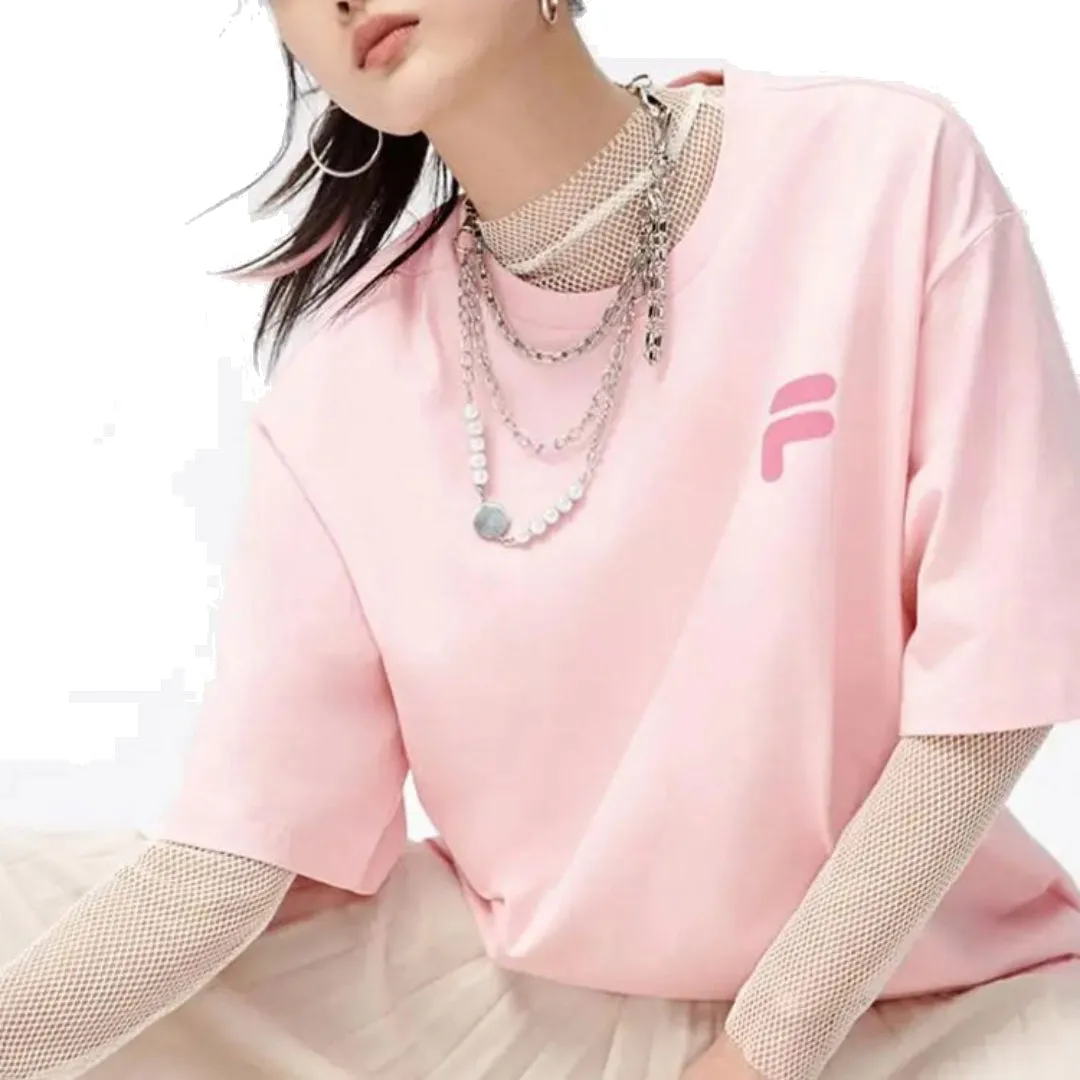 FILA FUSION Logo T-Shirt 'Pink' T11U126110D-PK sold by KicksCrew product image thumbnail 3