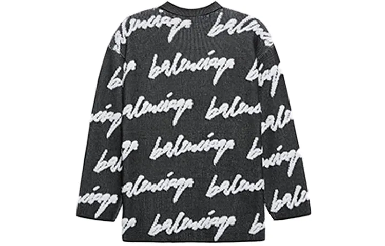 Balenciaga 3D Scribble Crewneck Cotton Knit 'Black' 625985T31801070 sold by KicksCrew product image thumbnail 2