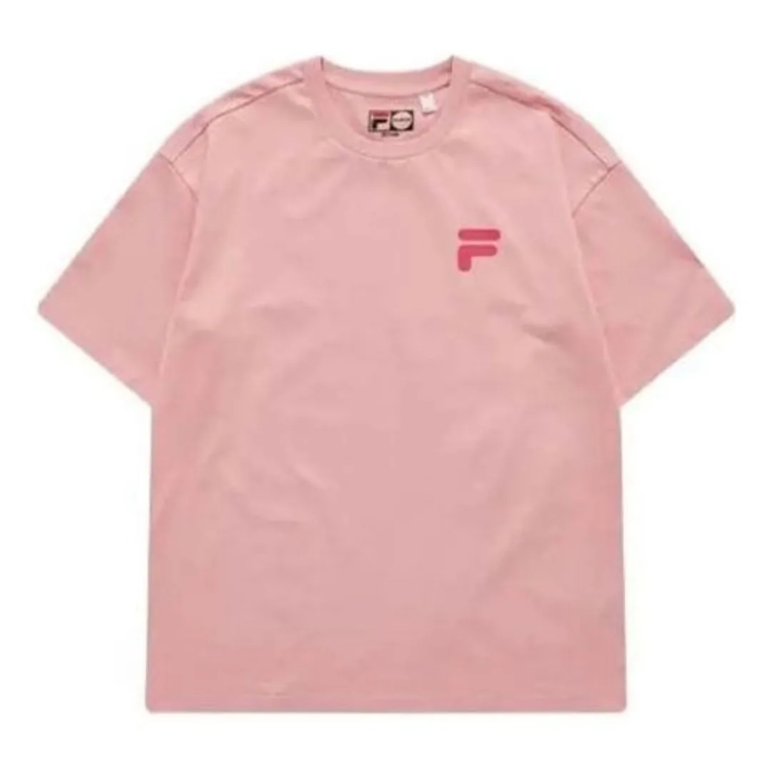 FILA FUSION Logo T-Shirt 'Pink' T11U126110D-PK sold by KicksCrew