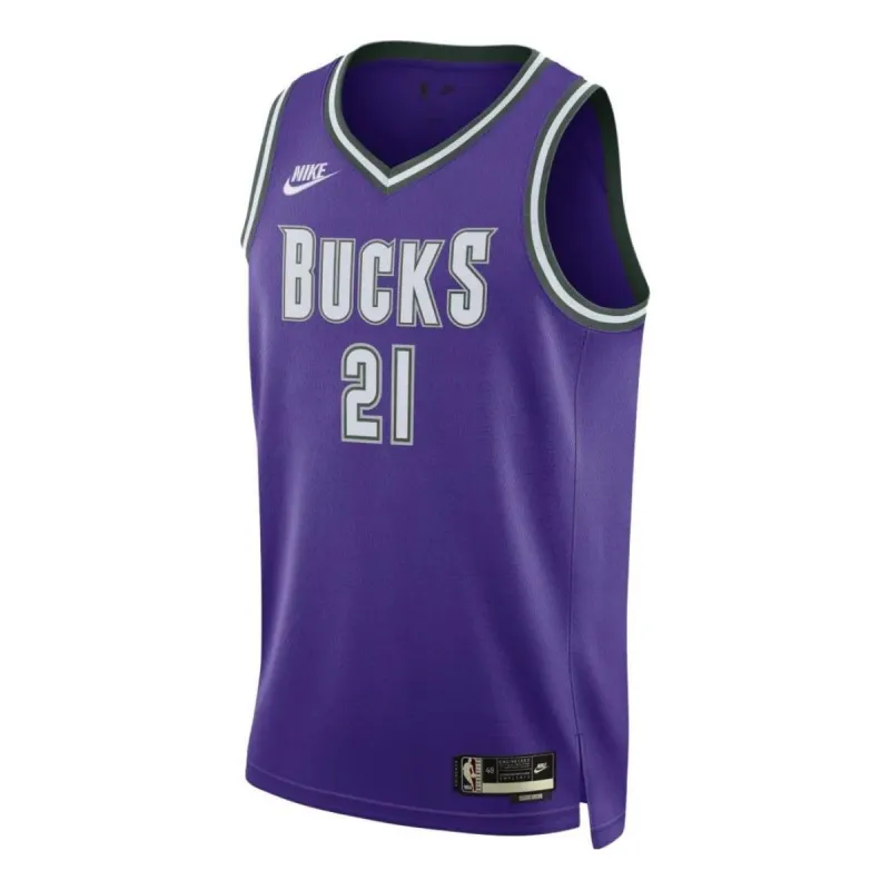 Nike x NBA Milwaukee Bucks Classic Edition Swingman Jersey 'Jrue Holiday 21' DO9450-505 sold by KicksCrew