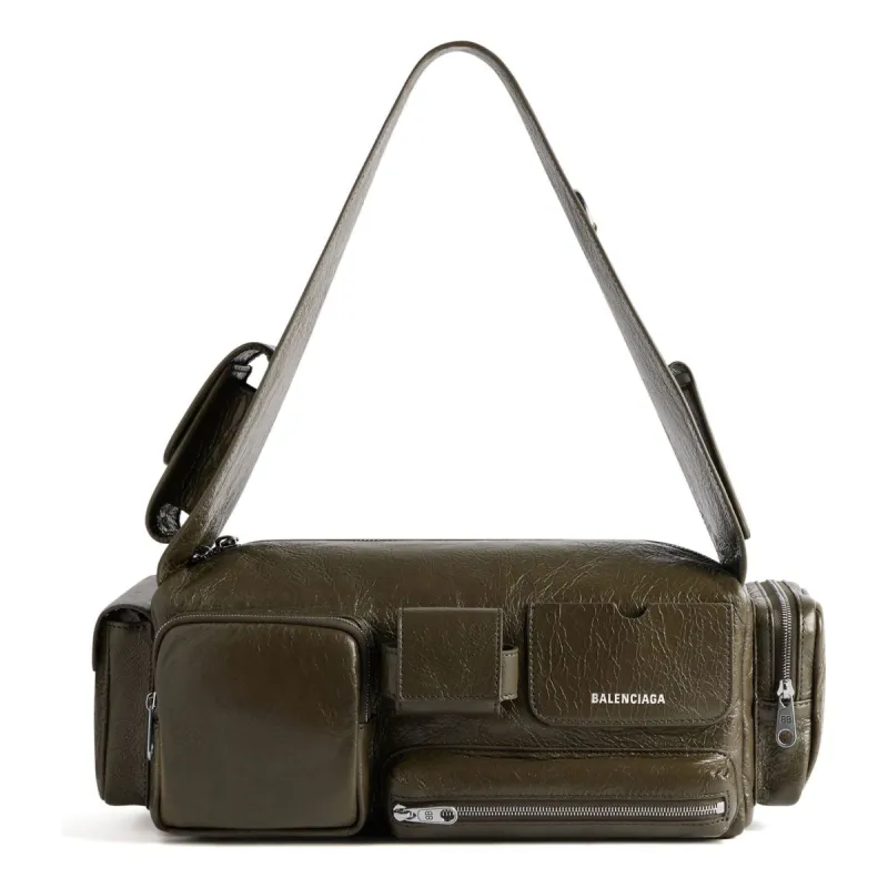 Balenciaga Superbusy Small Sling Bag 'Dark Green' 702167210C83503 sold by KicksCrew
